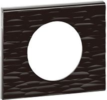 Рамка универсальная Legrand Celiane Corian 1-м. чёрный рельеф картинка